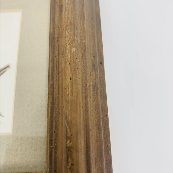 Baby Owl Art Hand Drawing Matted Picture Signed Original - Picture 6 of 9